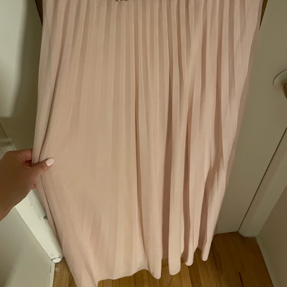 Halter Sequined Pleated A-Line Dress, lightly used, size 14, dry cleaned. - Picture 5 of 8